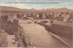 Switzerland Geneve Batiment des Forces motrices et Pont de l Coulouvreniere