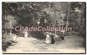 Old Postcard La Bourboule Fenestre Park