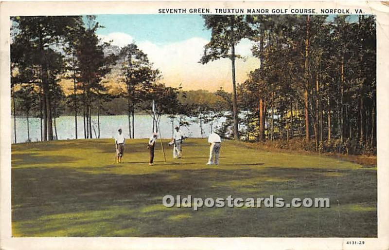 Seventh Green, Truxtun Manor Golf Course Golf 1938 