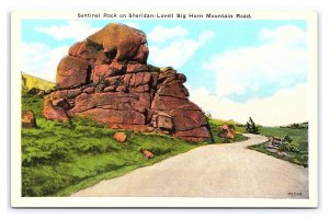 Sentinel Rock On Sheridan-Lovell Big Horn Mountain Road Postcard