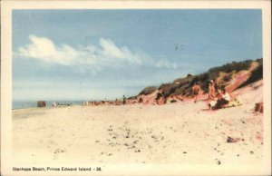 Stanhope Beach Prince Edward Island PEI Beach Scene Vintage Postcard