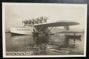 Original Mint Dornier DOX Largest Seaplane Of The World Real Picture Postcard