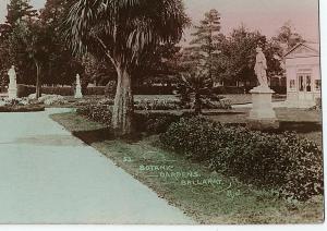 1908 RPPC Botanic Gardens Ballarat R.J. Victoria Australia Real Photo Postcard 