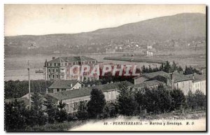 Old Postcard Fuenterrabia Spain Spain Espana Marina Hendaya there