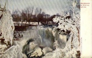 Minnehaha in Winter Attire in Minneapolis, Minnesota