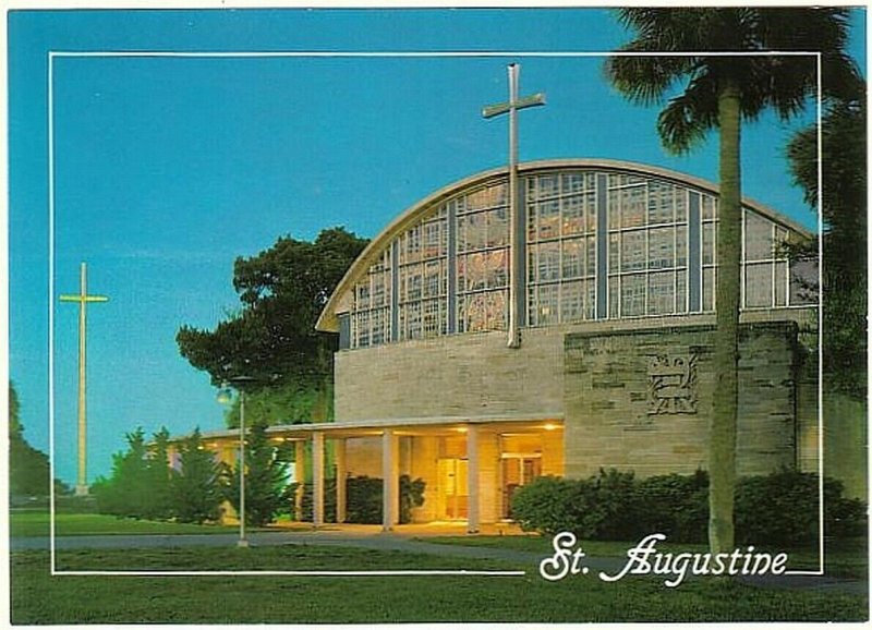 Prince Of Peach Church, St. Augustine, Florida, Chrome Postcard