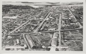 Dawson Creek BC Aerial View Air Photo By Bilvic Real Photo Postcard RPPC c1930s?