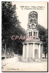 Postcard Old Chateau Uzes Gard Argilliers The Campanille Tour Fenestre