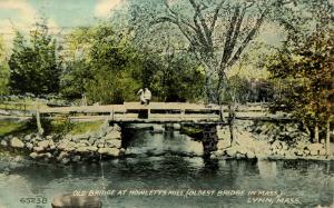 MA - Lynn. Old Bridge at Howlett's Mill circa 1912