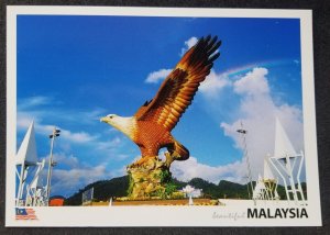 [AG] P183 Malaysia Kedah Langkawi Tourism Eagle Square Bird (postcard) *New