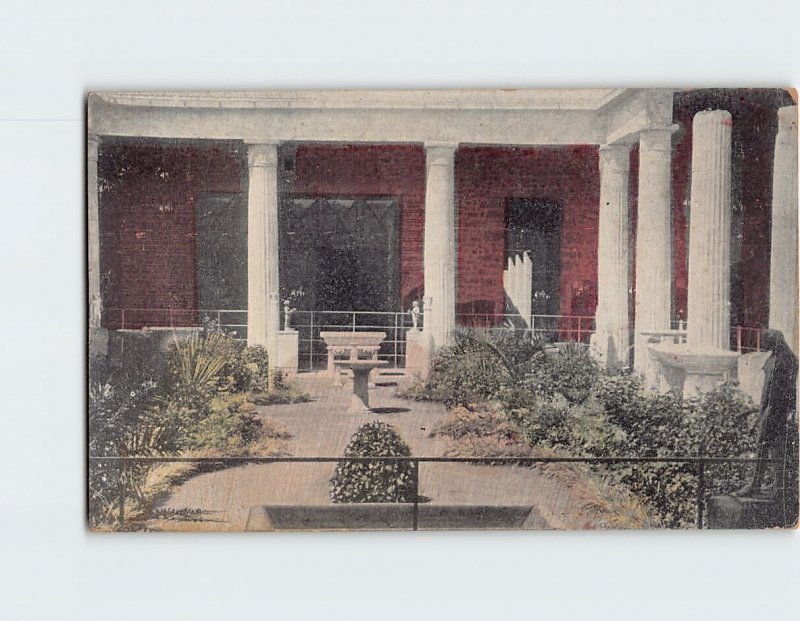 Postcard The Peristyle, House of the Vettil, Pompei, Italy