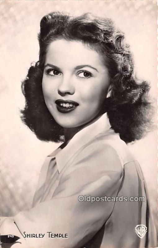 Shirley Temple Movie Star Actor Actress Film Star Unused 