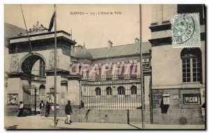 Old Postcard Nantes L & # City 39hotel