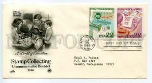 484826 USA 1986 First Day COVER advertising philately children collect stamps