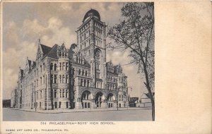 Philadelphia Pennsylvania c1905 Postcard Boys High School Building