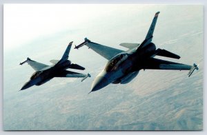 Military~F-16D & C Fighting Falcon Jets~Arizona Air Nat'l Guard~Vintage Postcard
