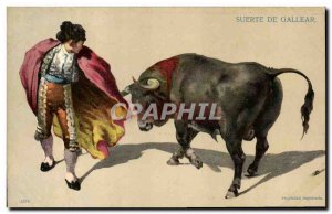 Old Postcard Bullfight Bullfight Suerte of Gallear
