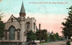 Vintage Postcard 1908 Second Avenue And 80Th Street Bay Ridge Brooklyn New York