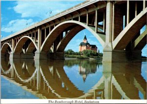 Canada Saskatchewan Saskatoon The Beesborough Hotel Through Broadway Bridge