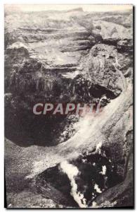 Postcard Old Volcano crater del Vesuvio Interno