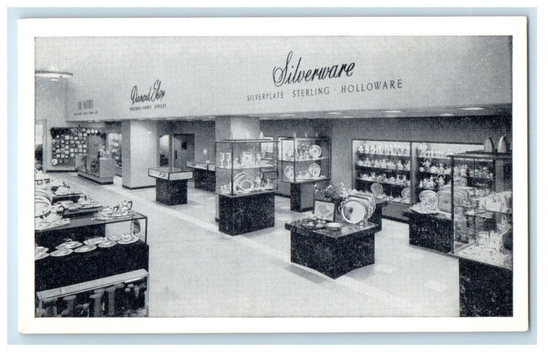 c1940's Silverware, Diamond Shop, Interior of Simpsons Canada Vintage Postcard 