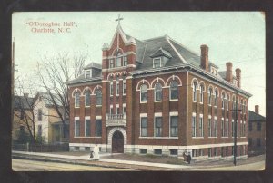 CHARLOTTE NORTH CAROLINA NC O'DONOGHUE HALL 1907 VINTAGE POSTCARD