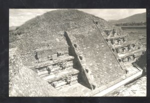 ROOC EEOTIHUOHCAN PYRAMIDS MONUMENT MEXICO VINTAGE REAL PHOTO POSTCARD
