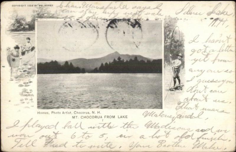 White Mountains Homes Photo Artist - Nice Border Chocorua From Lake c1900