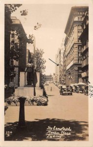 RPPC THE CENOTAPH MARTIN PLACE SYDNEY AUSTRALIA REAL PHOTO POSTCARD (1920s)