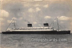 French Line Ship SS Liberte 1951 