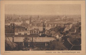 Czech Republic Postcard - Prague, Ansicht Von Den Rudolfsanlangen Aus  RS33746