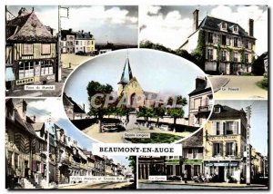 Modern Postcard Beaumont in Auge Place du Marche Prioress