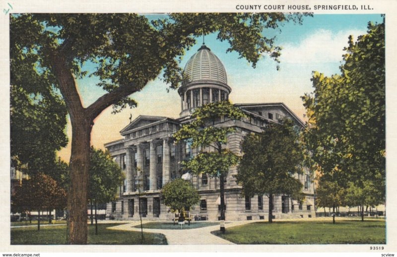 SPRINGFIELD , Illinois , 1910-20s ; County Court House