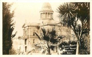 Postcard RPPC California Auburn Placer County Court House 1945 23-2425