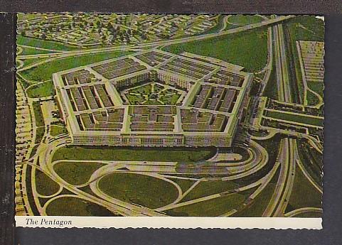 Birds Eye View Pentagon Arlington VA Postcard BIN 1657