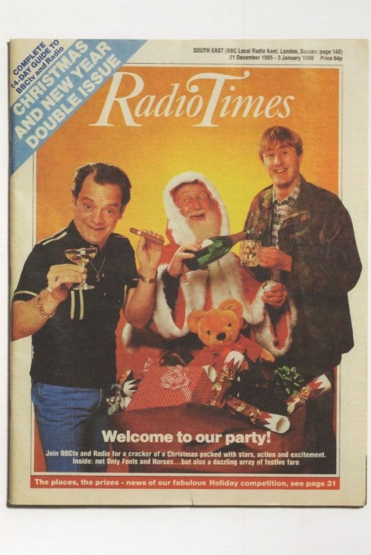 Only Fools & Horses 1985 Christmas BBC TV Show Radio Times Postcard