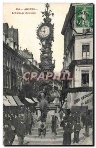 Amiens - The Clock Dewailly - Old Postcard