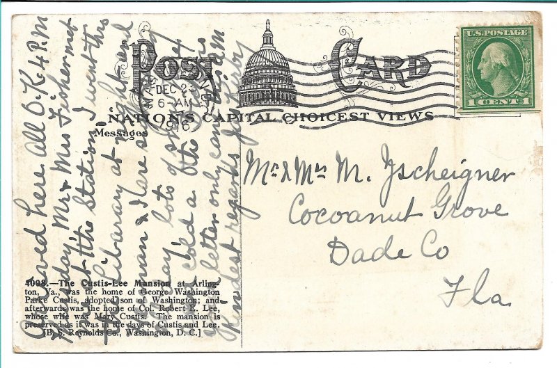 Arlington, VA - Custis-Lee Mansion - 1916