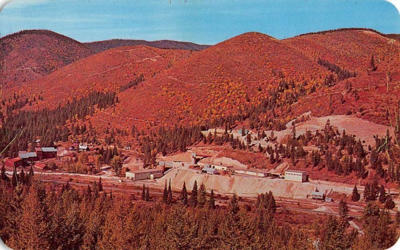 Mullan Idaho Lucky Friday Mine Birdseye View Vintage Postcard K92868