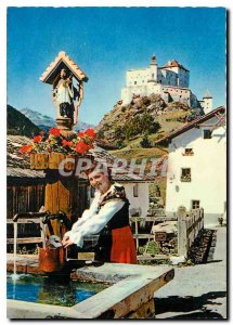 Modern Postcard Schloss Tarasp Unterengadin