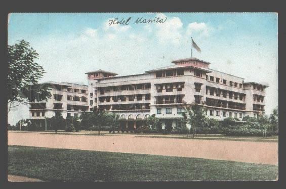 098041 Philippines MANILA Manila Hotel Vintage PC