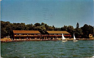 Vtg Detroit Lake Minnesota MN Fair Hills Resort 1970 Chrome View Postcard