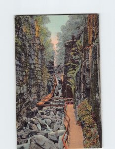 Postcard The Flume Gorge, Franconia Notch, White Mountains, Franconia, N. H.