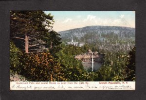 NY Kaaterskill Falls Laural House Catskill Mountains New York Postcard 1907 UDB