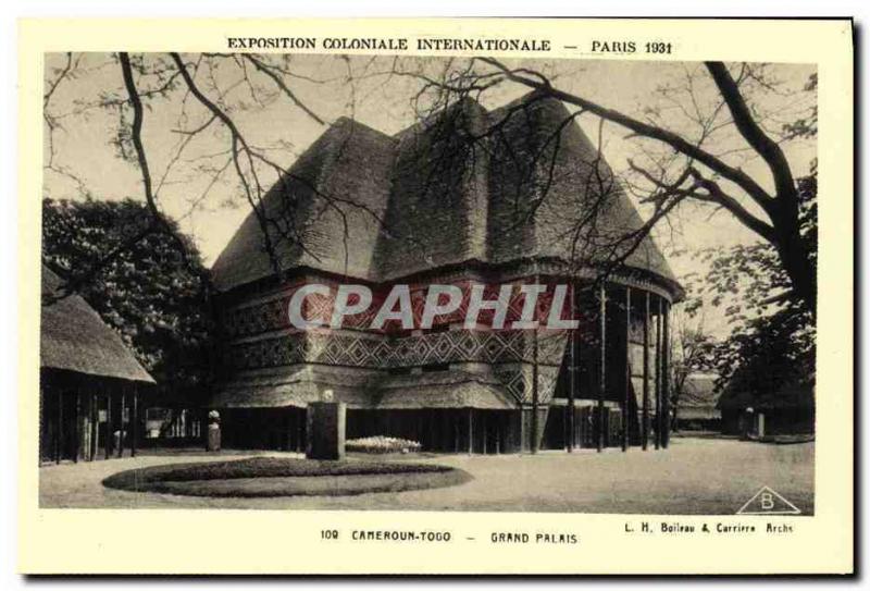 CPA Paris Exposition Coloniale Internationale 1931 Cameroun Togo Grand palais 