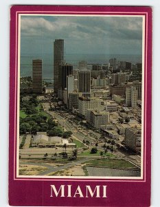 Postcard Biscayne Boulevard looking south, Miami, Florida