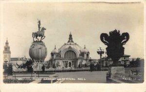 RPPC South Gardens FESTIVAL HALL San Francisco PPIE 1915 Vintage Photo Postcard