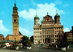 Germany Augsburg Rathaus und Perlachturm