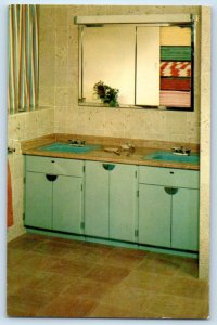 Modern Bathroom Markwa Tiles Display Marble Advertising Proctor Vermont Postcard