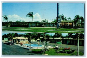 1995 Plaza Inn Motel Shopping Center Exterior St. Petersburg Florida FL Postcard